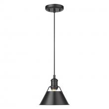  3306-S BLK-BLK - Orwell 7.5" Wide Small Pendant in Matte Black